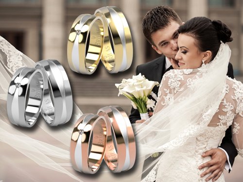 Svatební prstýnky SONIA - slunce na Vaší ruce!