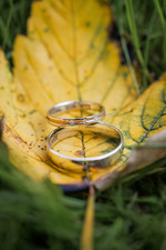 Kamila Colour RW snubní prsteny z bílého a červeného zlata
