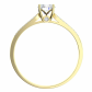 Harmonia Gold okouzlující zásnubní prsten ze žlutého zlata