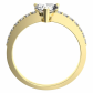 Amite Gold perfektní zásnubní prsten ze žlutého zlata