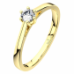Helena G Briliant IV. naprosto nádherný zásnubní prsten ze žlutého zlata