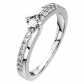 Petronela Silver špičkový  zásnubní prsten ze stříbra