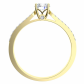 Afrodita G Briliant prsten ze žlutého zlata