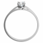 Diona W Briliant (4,75 mm) jemný zásnubní prsten z bílého zlata