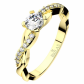 Luciana G Briliant (3 mm) zásnubní prsten ve žlutém zlatě