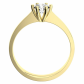 Darina G Briliant (3,4 mm) zásnubní prsten ve žlutém zlatě