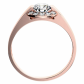 Sofia R Briliant prsten z růžového zlata