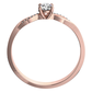 Danika R Briliant prsten z růžového zlata