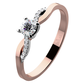 Danika Colour RW Briliant prsten z bílého a růžového zlata