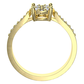 Zlata Princess G Briliant zásnubní prsten ze žlutého zlata