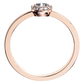 Rézinka Princess R Briliant prsten z růžového  zlata