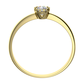 Petruše G Briliant prsten ze žlutého zlata s briliantem