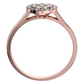 Maruška Princess Red zásnubní prsten z růžového zlata