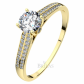 Harmonia G Briliant zásnubní prsten ze žlutého zlata s brilianty