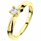 Darja Gold zásnubní prsten se zirkonem