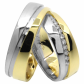 Zafir Colour snubní prsteny z kombinovaného zlata