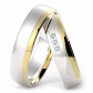 Jessica snubní prsteny z bílého a žlutého zlata