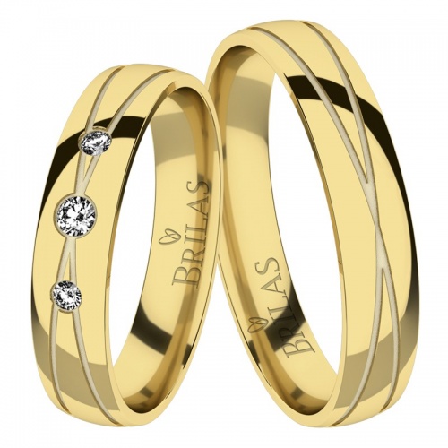 Kelly Gold-zlaté snubní prsteny