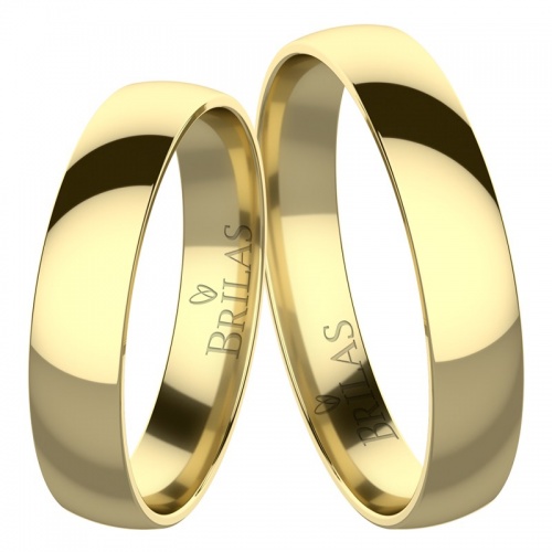 Absolon Gold -elegantní snubní prsteny ze žlutého zlata