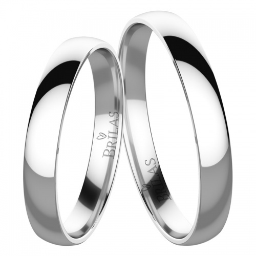 Gilbert White -snubní prsteny z bílého zlata