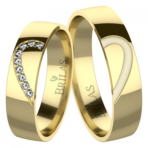 Constanza Gold  - jemné snubní prsteny ze žlutého zlata