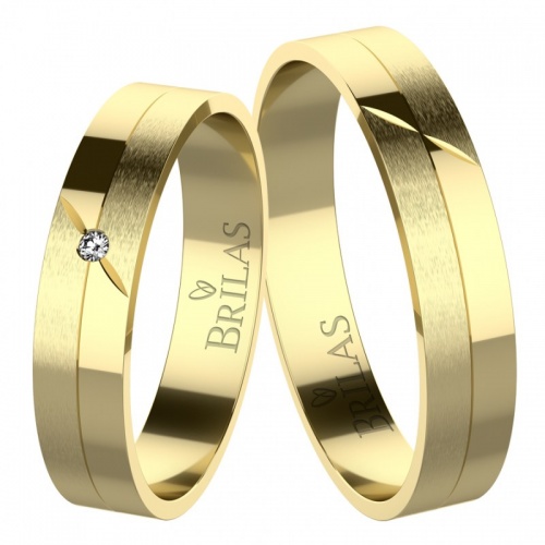 Arlen Gold-snubní prsteny ze žlutého zlata