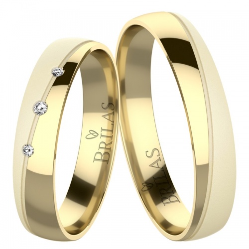 Melia Gold-snubní prsteny ze žlutého zlata