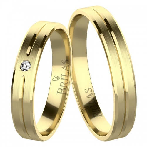 Naomi Gold - snubní prsteny ze žlutého zlata