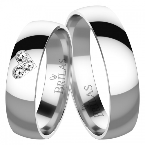 Magnus White-romantické snubní prsteny