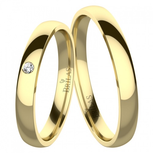 Vega Gold Diamond  - snubní prsteny ze žlutého zlata