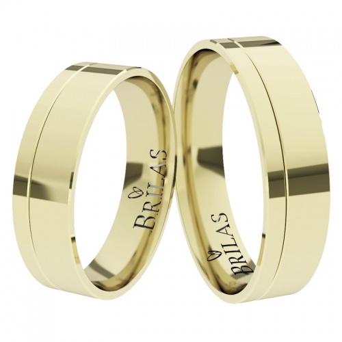 Everest Gold-moderní snubní prsteny ze žlutého zlata