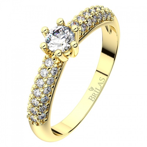 Sněženka Gold-prsten ve žlutém zlatě