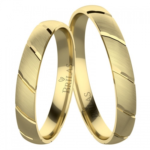 Glance Gold - snubní prsteny ze žlutého zlata