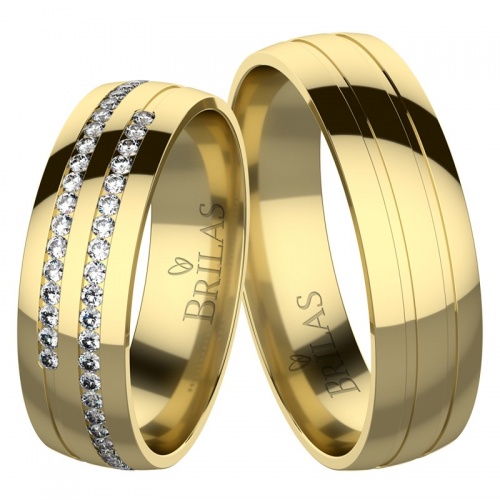 Brunella Gold - snubní prsteny ze žlutého zlata