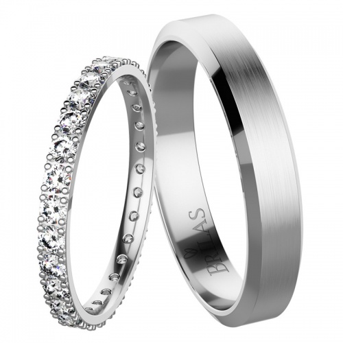 Apolon White-nádherné snubní prsteny z bílého zlata