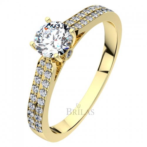 Afrodita G Briliant - prsten ze žlutého zlata