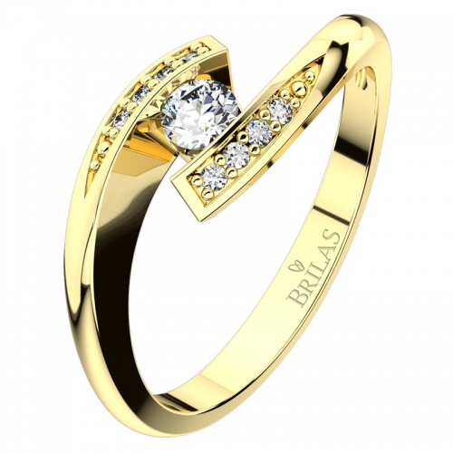 Nuriana Gold -prsten ve žlutém zlatě