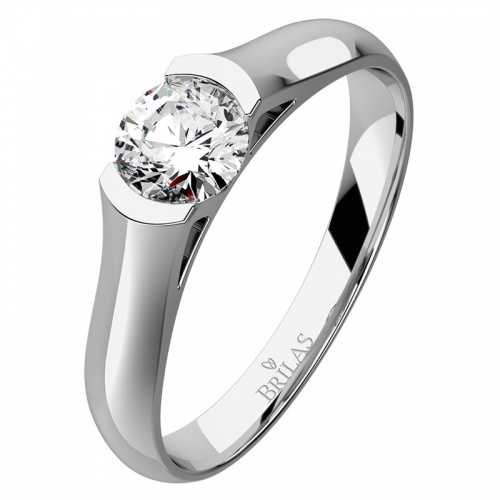 Aura White-prsten z bílého zlata