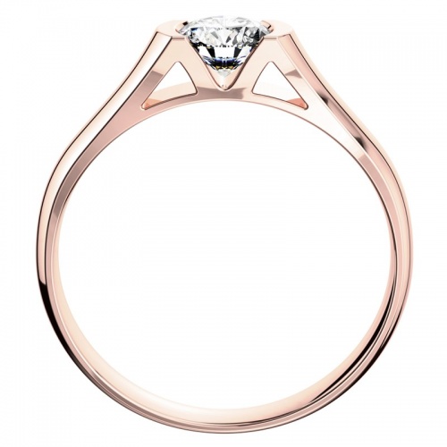Aura R Briliant  - prsten z růžového zlata