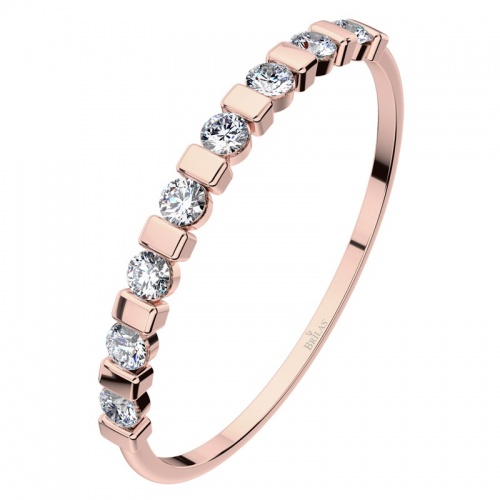 Eris R Briliant  - prsten z růžového zlata 