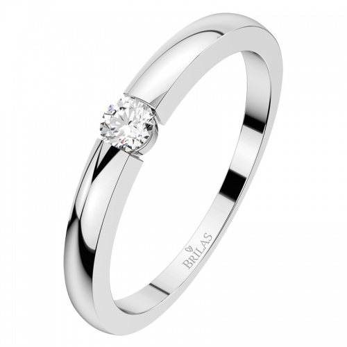 Kyra White-prsten z bílého zlata