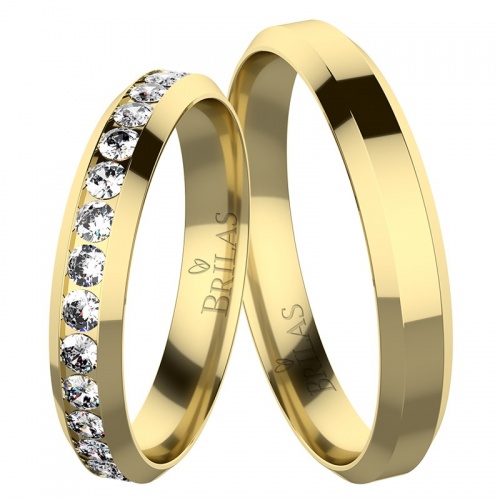 Doris Gold-snubní prsteny ze žlutého zlata
