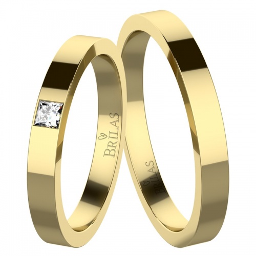 Karen Gold - snubní prsteny ze žlutého zlata 