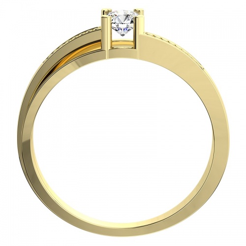 Adéla G Briliant  - krásný prsten ze žlutého zlata 