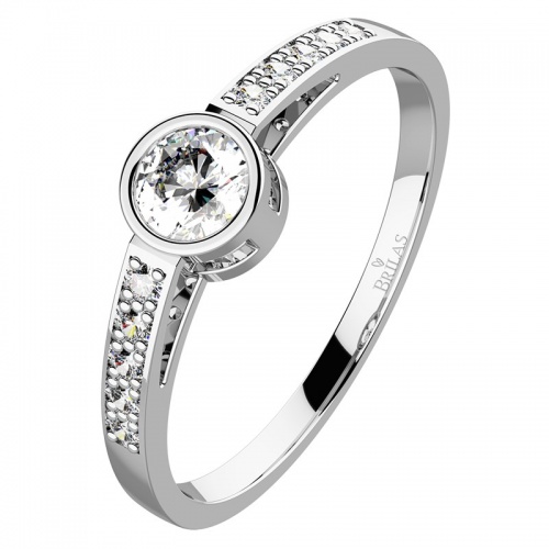 Ida White -jemný prsten prsten