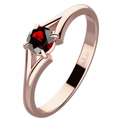 Pavla Red Granát-prsten z růžového zlata