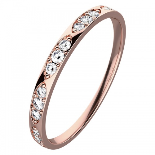 Kasia II. R Briliant  - prsten z růžového zlata 