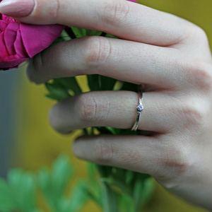 Aspen Colour RW - zásnubní prsten z bílého a růžového zlata