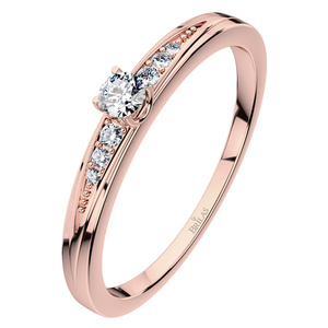 Nomia Red - prsten z růžového zlata 