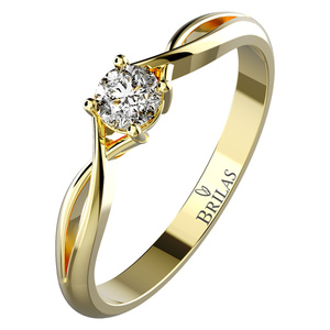 Neve G Briliant-zásnubní prsten ze žlutého zlata